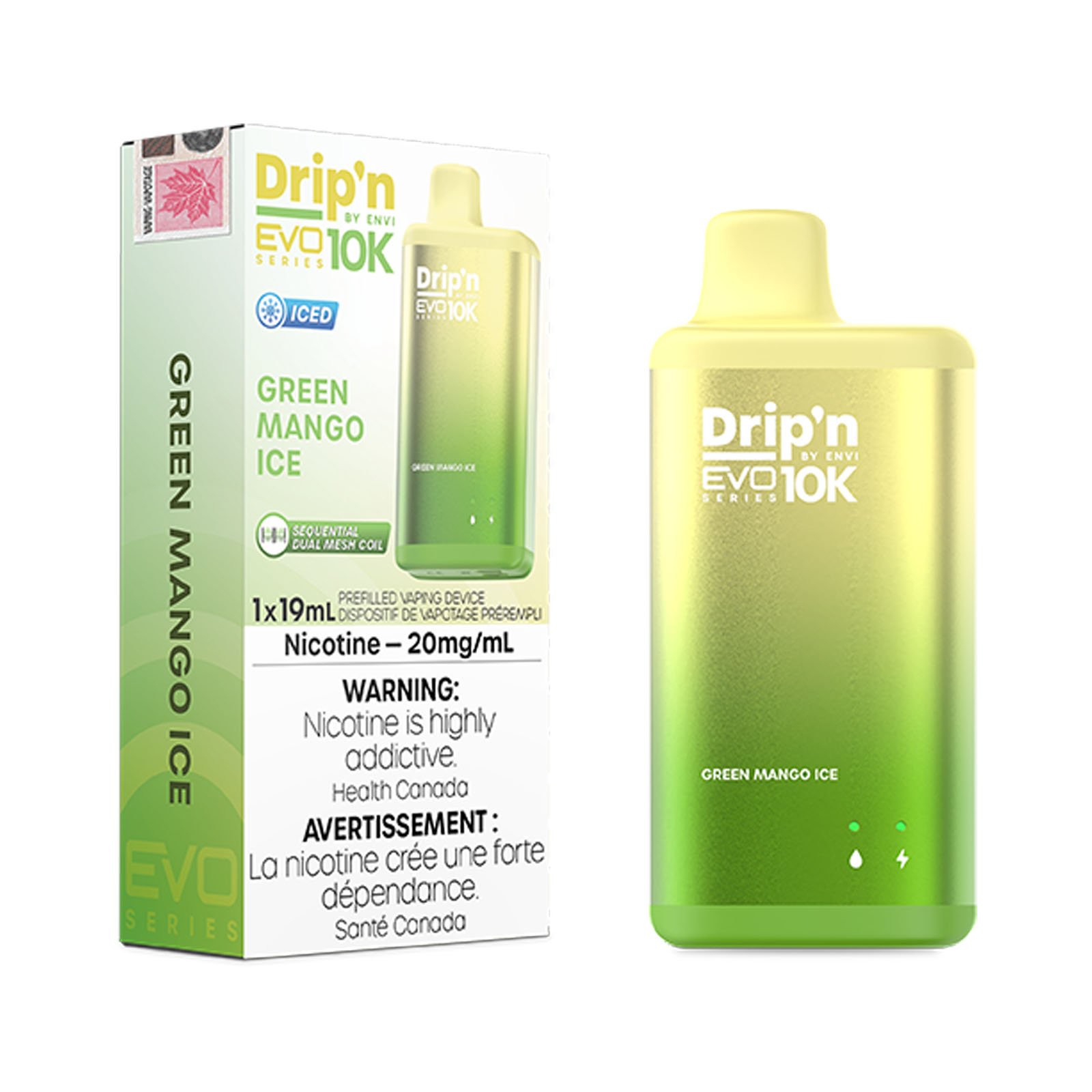 ENVI Drip'n EVO 10K Disposable - Green Mango Ice