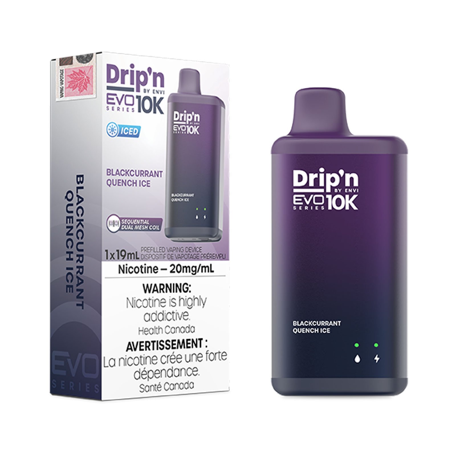 ENVI Drip'n EVO 10K Disposable - Blackcurrant Quench Ice